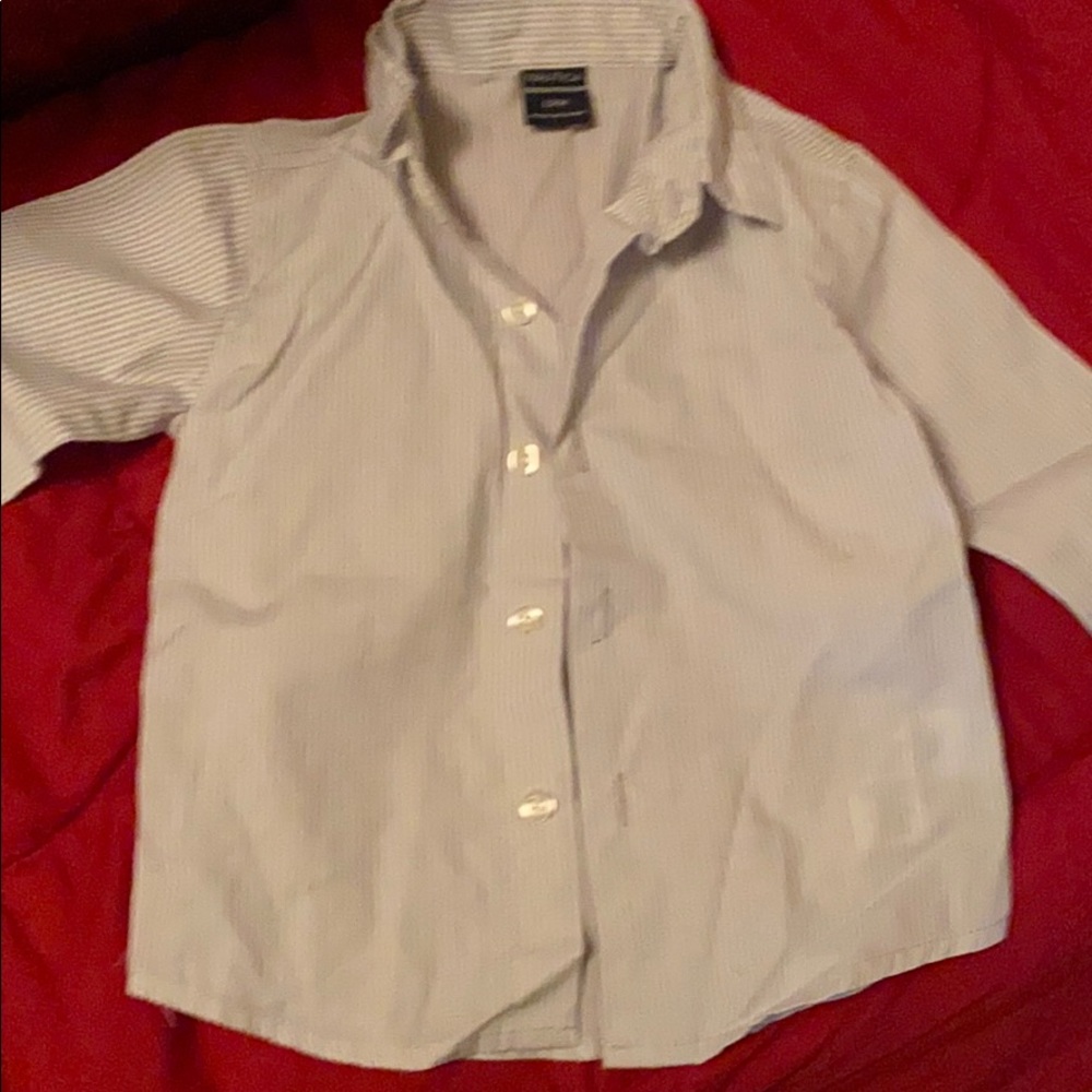 Infant nautical button down long sleeve